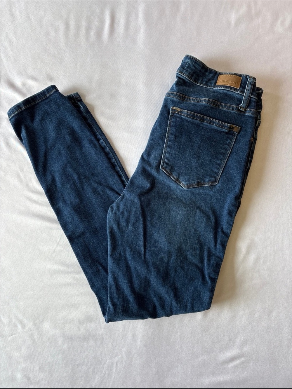 Judy Blue Women's Skinny Jeans in Dark Indigo Blue